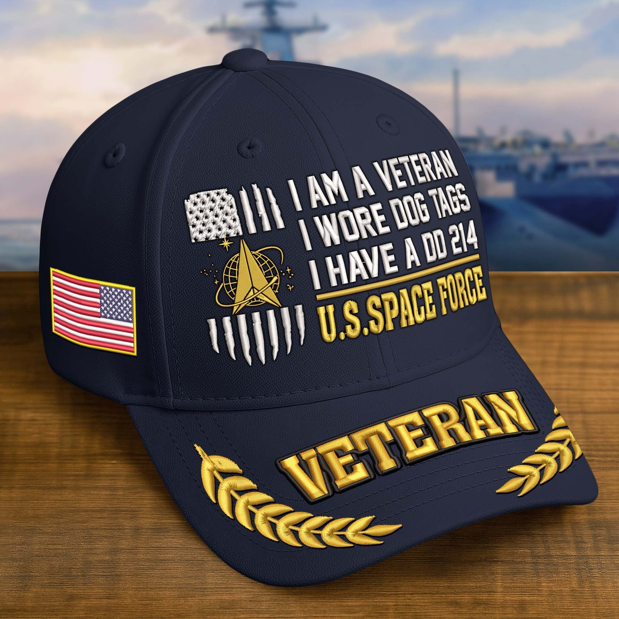 Premium Embroidered US Veterans Hats BPHN170711, Gifts for US Veterans, Gifts on Veterans Day