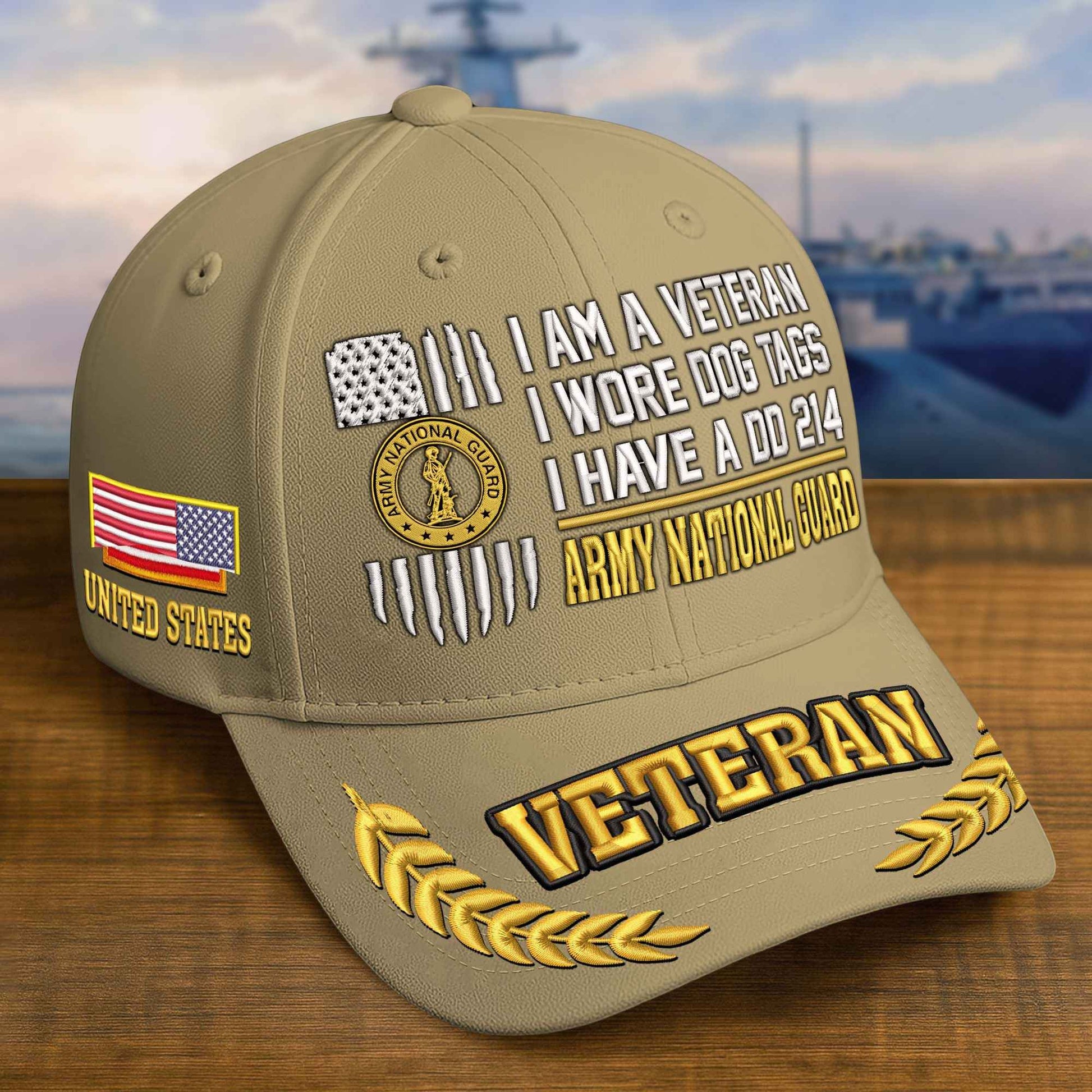 Premium Embroidered US Veterans Hats BPHN170711, Gifts for US Veterans, Gifts on Veterans Day