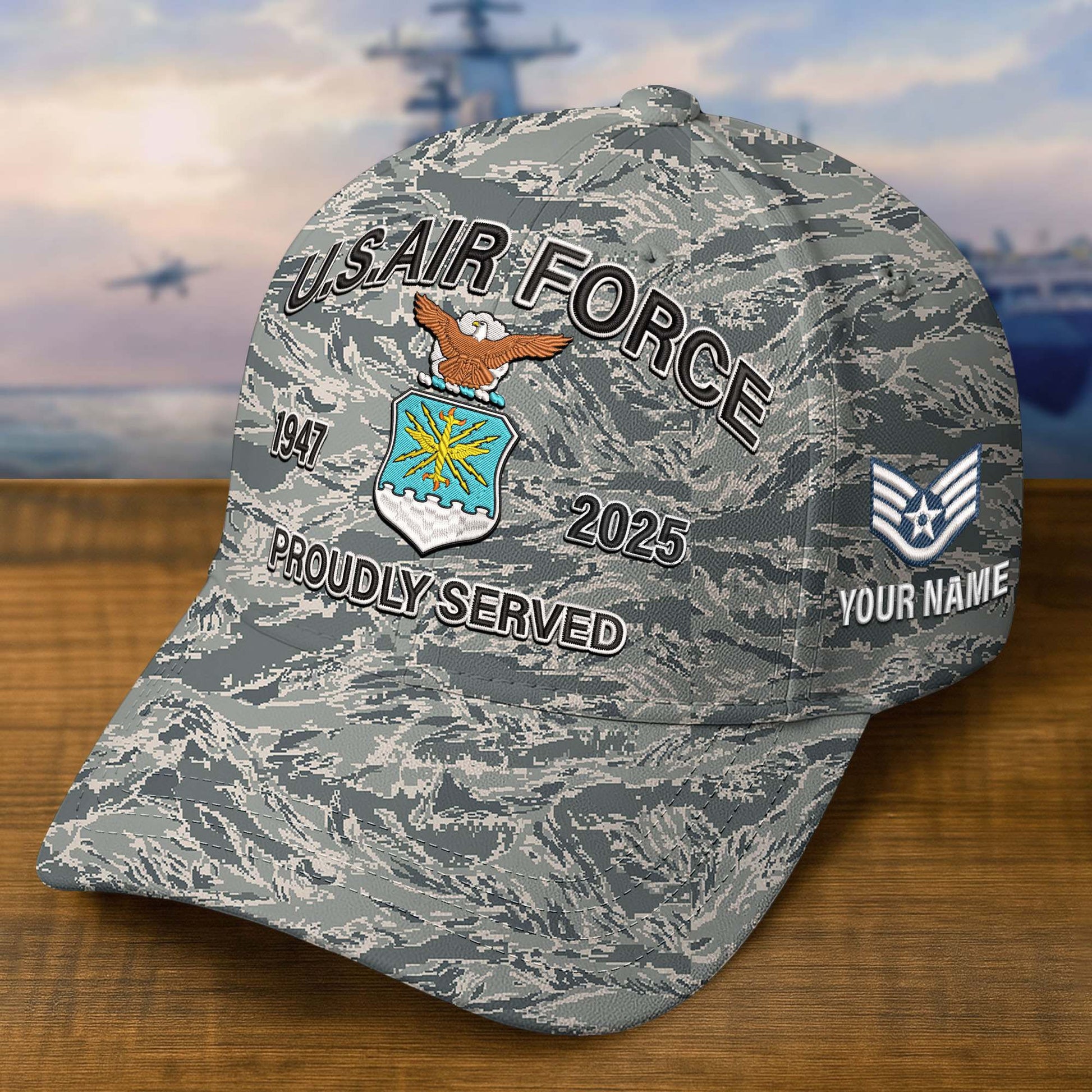 Premium Custom USAF Embroidered Hat VPVC308208, Gifts For Air Force Veteran, Gifts On Father's Day, Veterans Day.