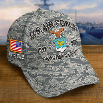 Premium Custom USAF Embroidered Hat VPVC308208, Gifts For Air Force Veteran, Gifts On Father's Day, Veterans Day.