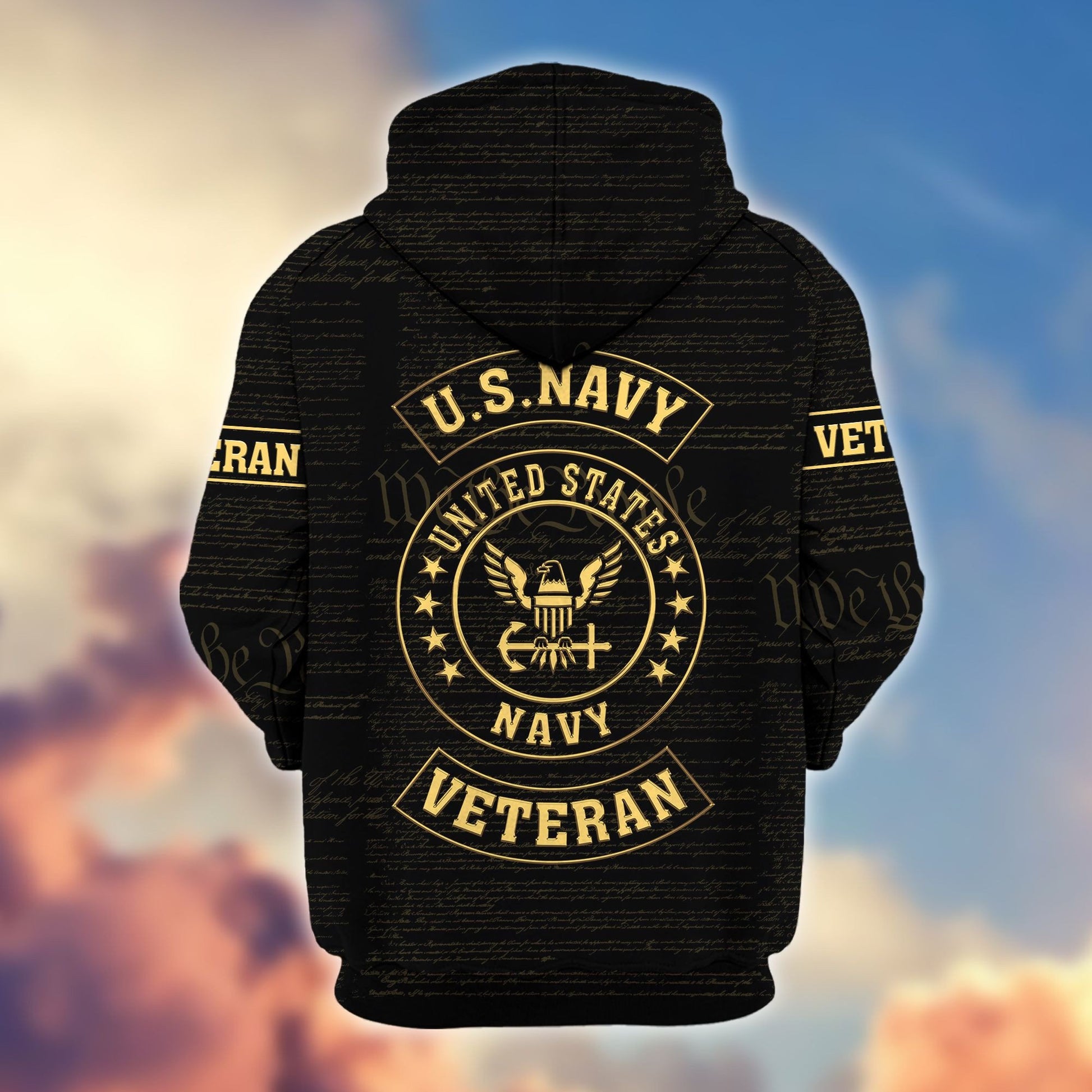 Premium Custom US Navy Zip Hoodie VPVC607202, Gifts For Navy Veteran, Gifts On Father's Day, Veterans Day.