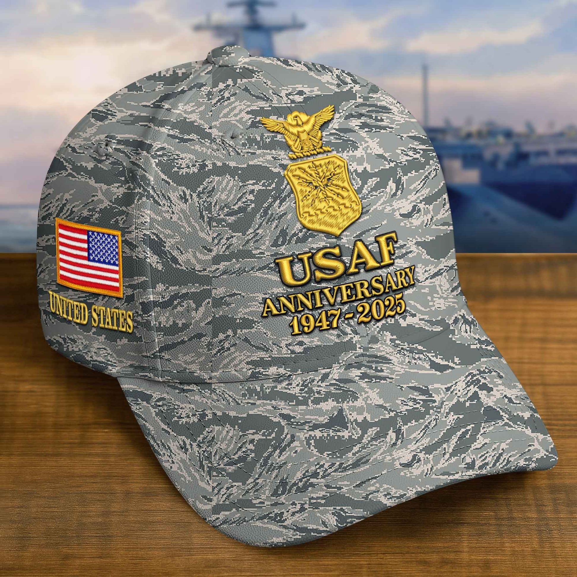 Premium Custom USAF Embroidered Hat VPVC308308, Gifts For Air Force Veteran, Gifts On Father's Day, Veterans Day.