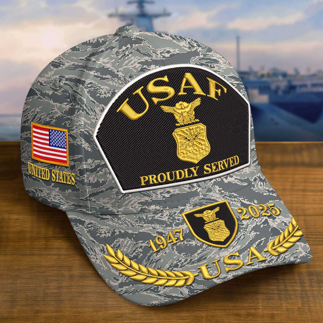Premium Custom USAF Embroidered Hat VPVC308407, Gifts For Air Force Veteran, Gifts On Father's Day, Veterans Day.