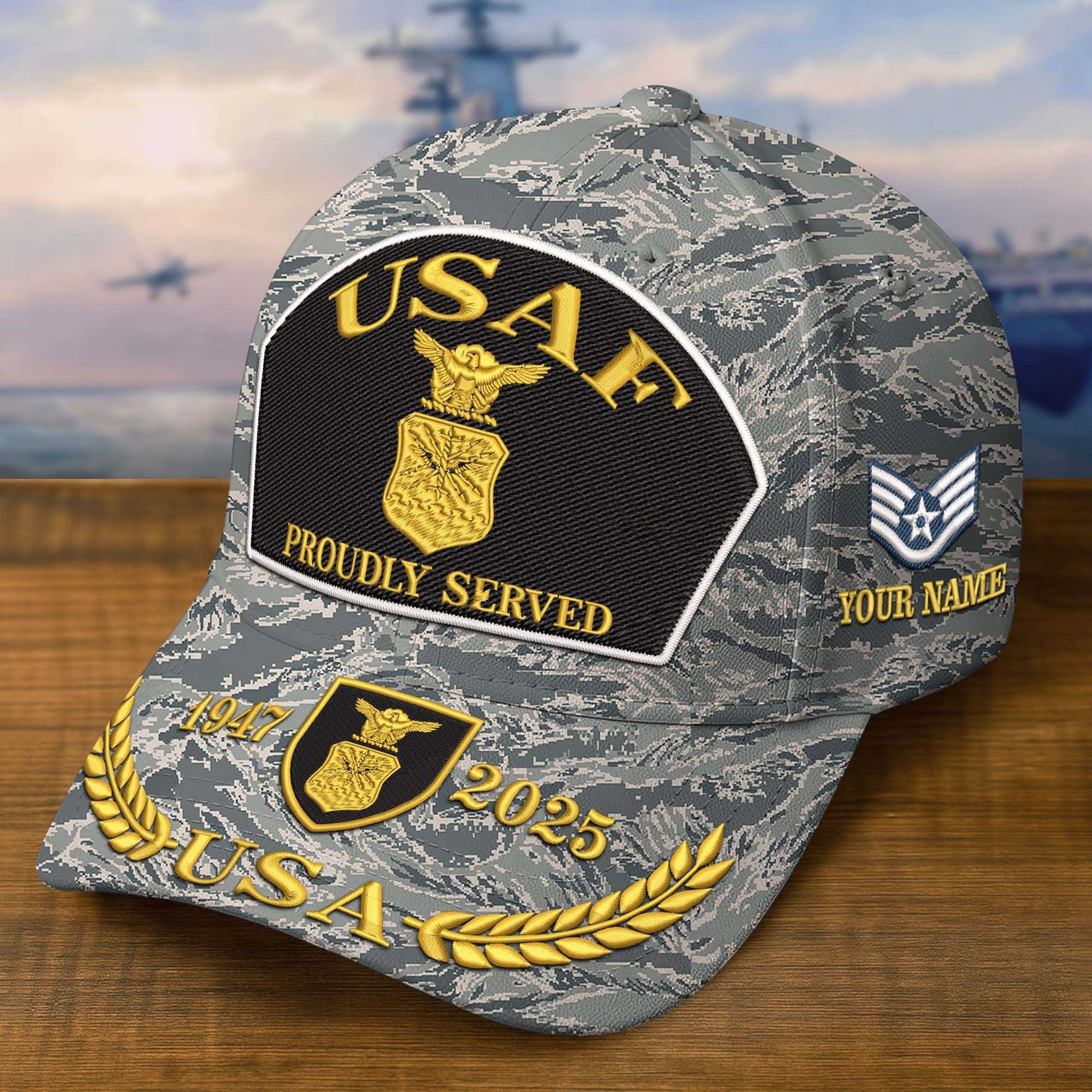 Premium Custom USAF Embroidered Hat VPVC308407, Gifts For Air Force Veteran, Gifts On Father's Day, Veterans Day.