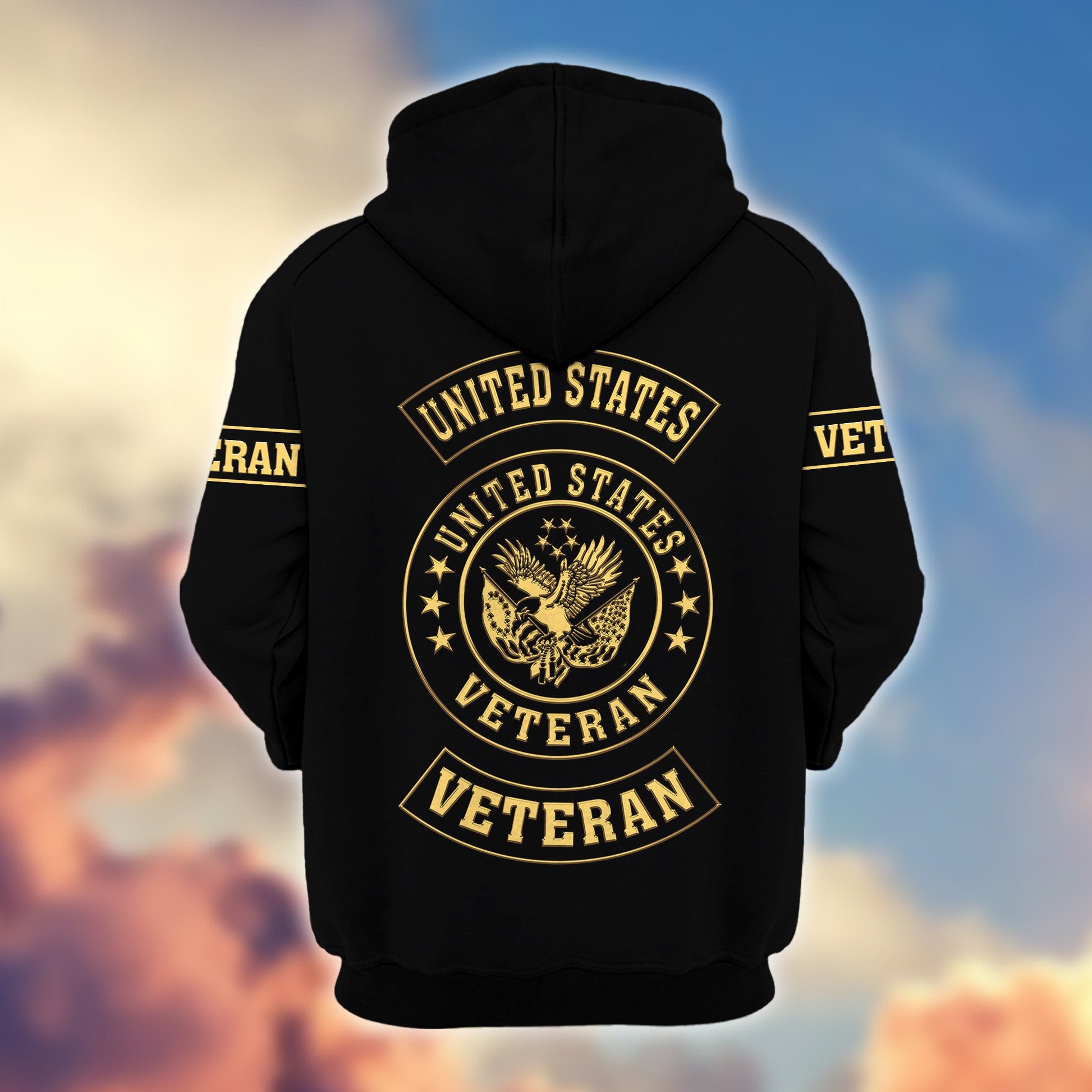 Premium Custom US Army Zip Hoodie VPVC607501, Gifts For Army Veteran, Gifts On Father's Day, Veterans Day.