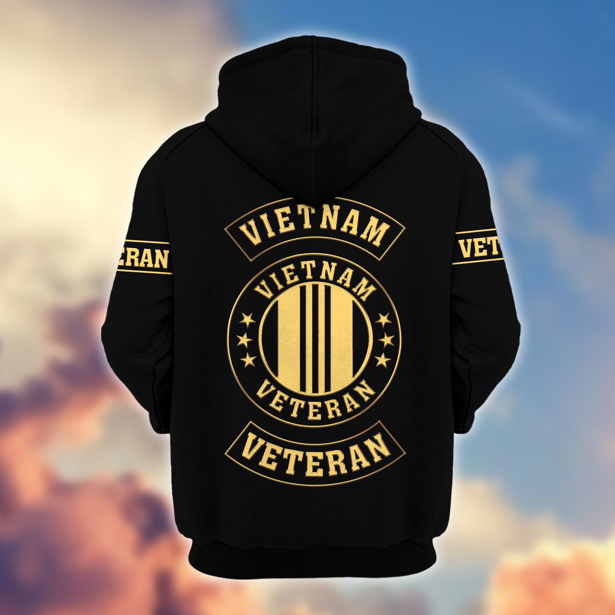 Premium Custom Vietnam Veteran Zip Hoodie VPVC607506, Gifts For Vietnam Veteran, Gifts On Father's Day, Veterans Day.