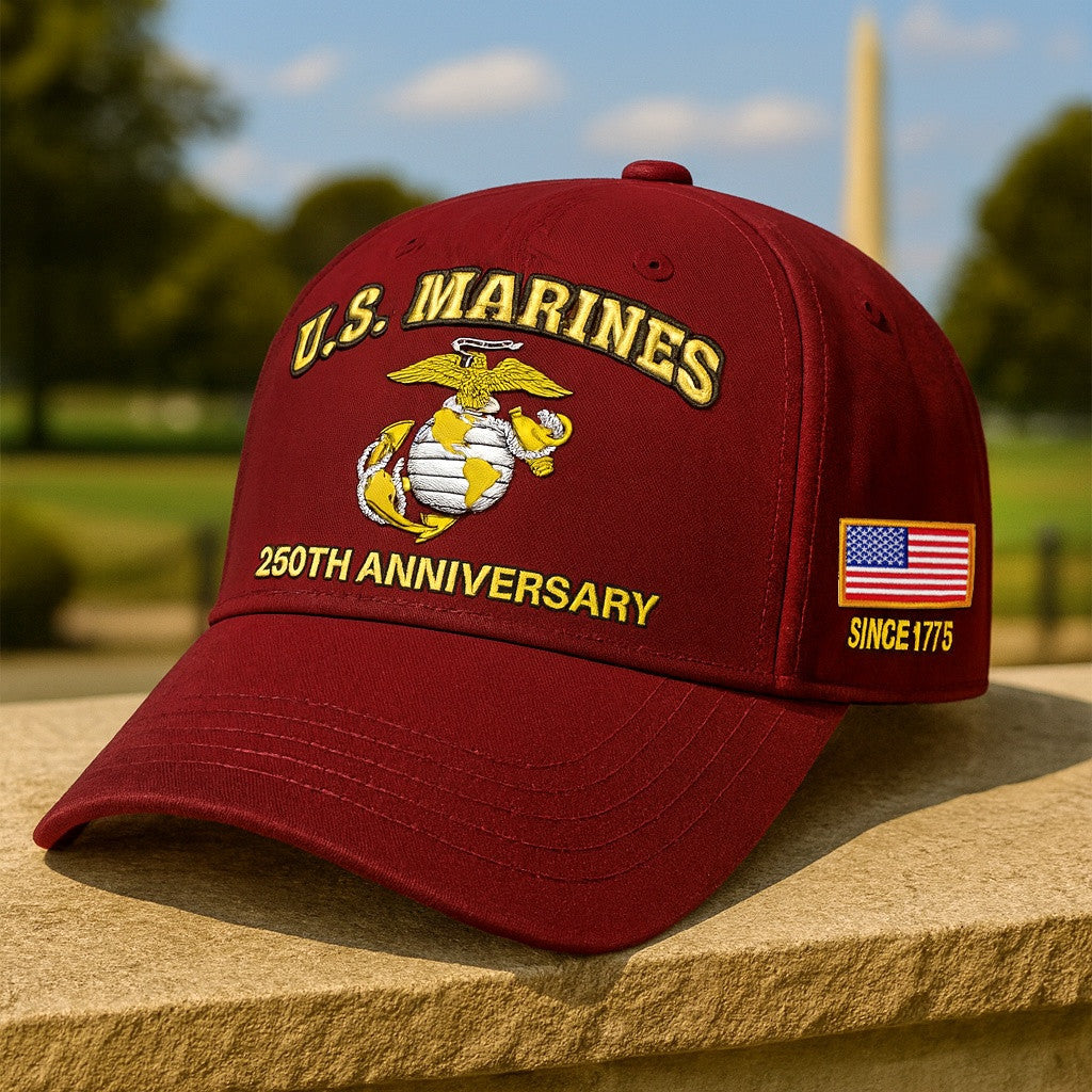 Premium Embroidered US Veterans Hats CPVC300701, 250th Anniversary, Gifts for US Veterans, Gifts on Veterans Day