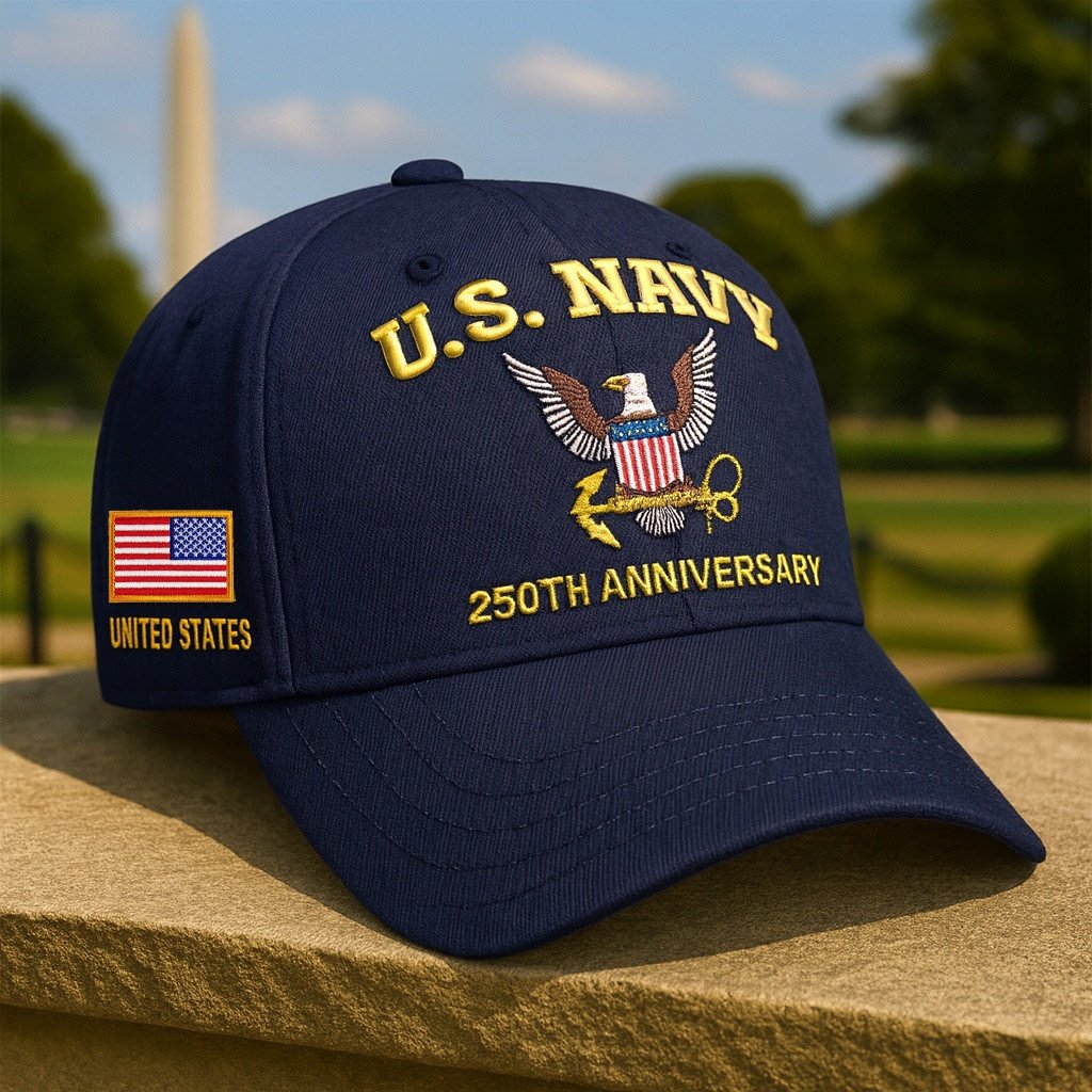 Premium Embroidered US Veterans Hats CPVC300701, 250th Anniversary, Gifts for US Veterans, Gifts on Veterans Day