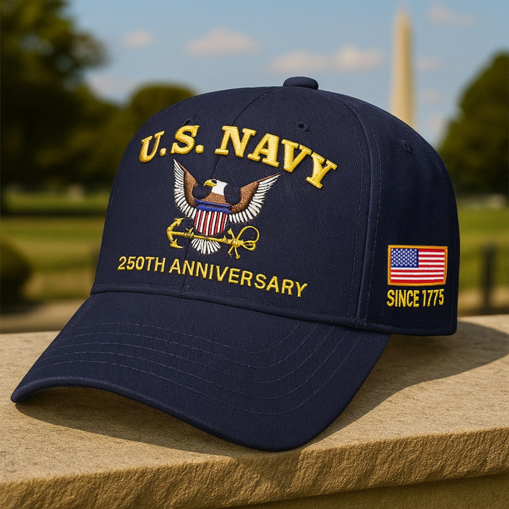 Premium Embroidered US Veterans Hats CPVC300701, 250th Anniversary, Gifts for US Veterans, Gifts on Veterans Day