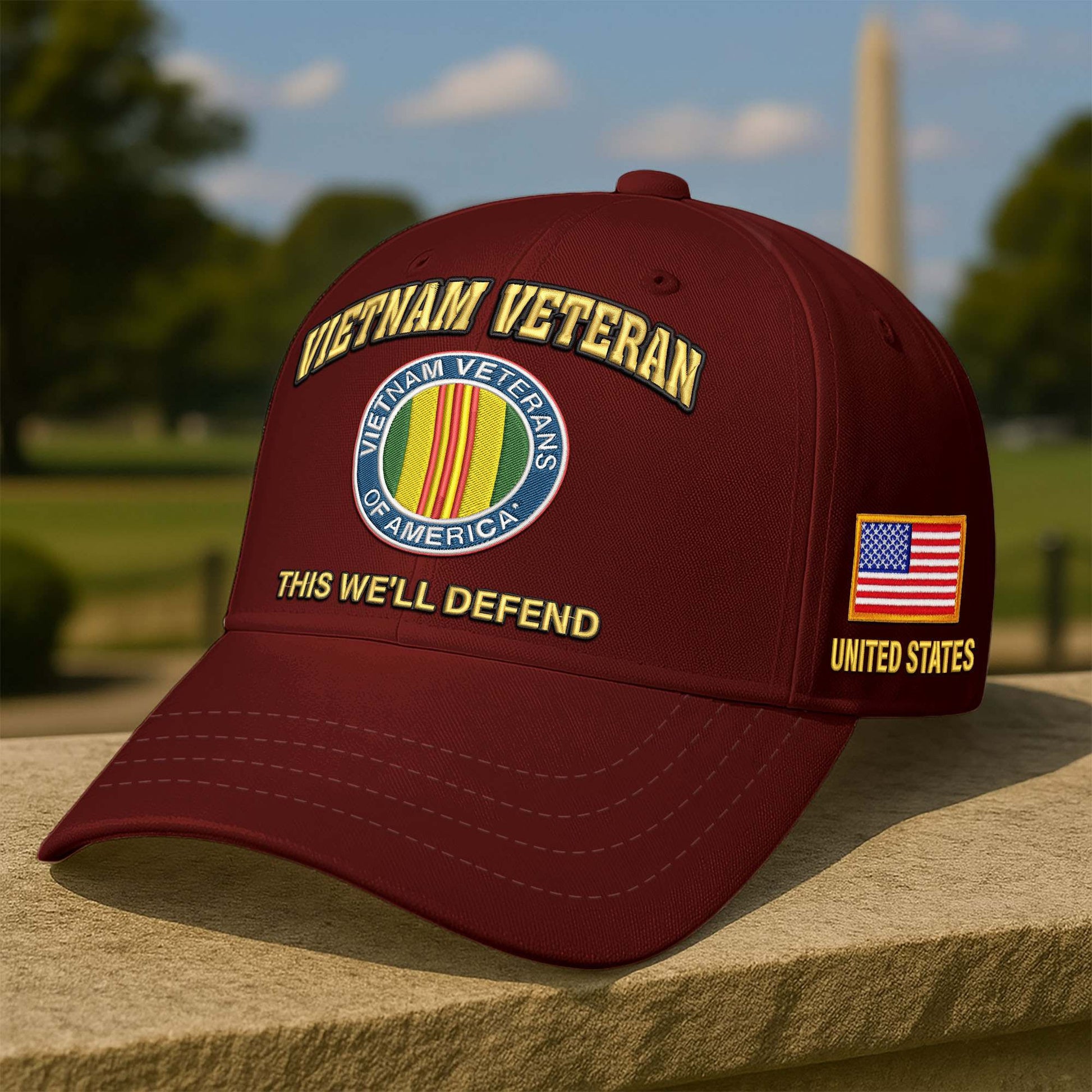 Premium Embroidered US Veterans Hats CPVC300701, 250th Anniversary, Gifts for US Veterans, Gifts on Veterans Day