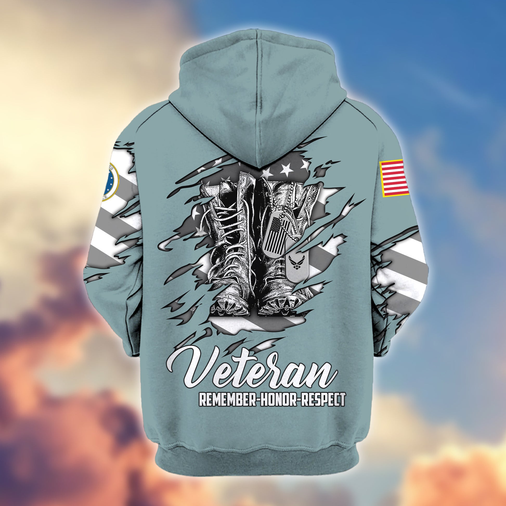 Premium USAF Zip Hoodie VPVC607612, Gifts For Air Force Veteran, Gifts On Father's Day, Veterans Day.