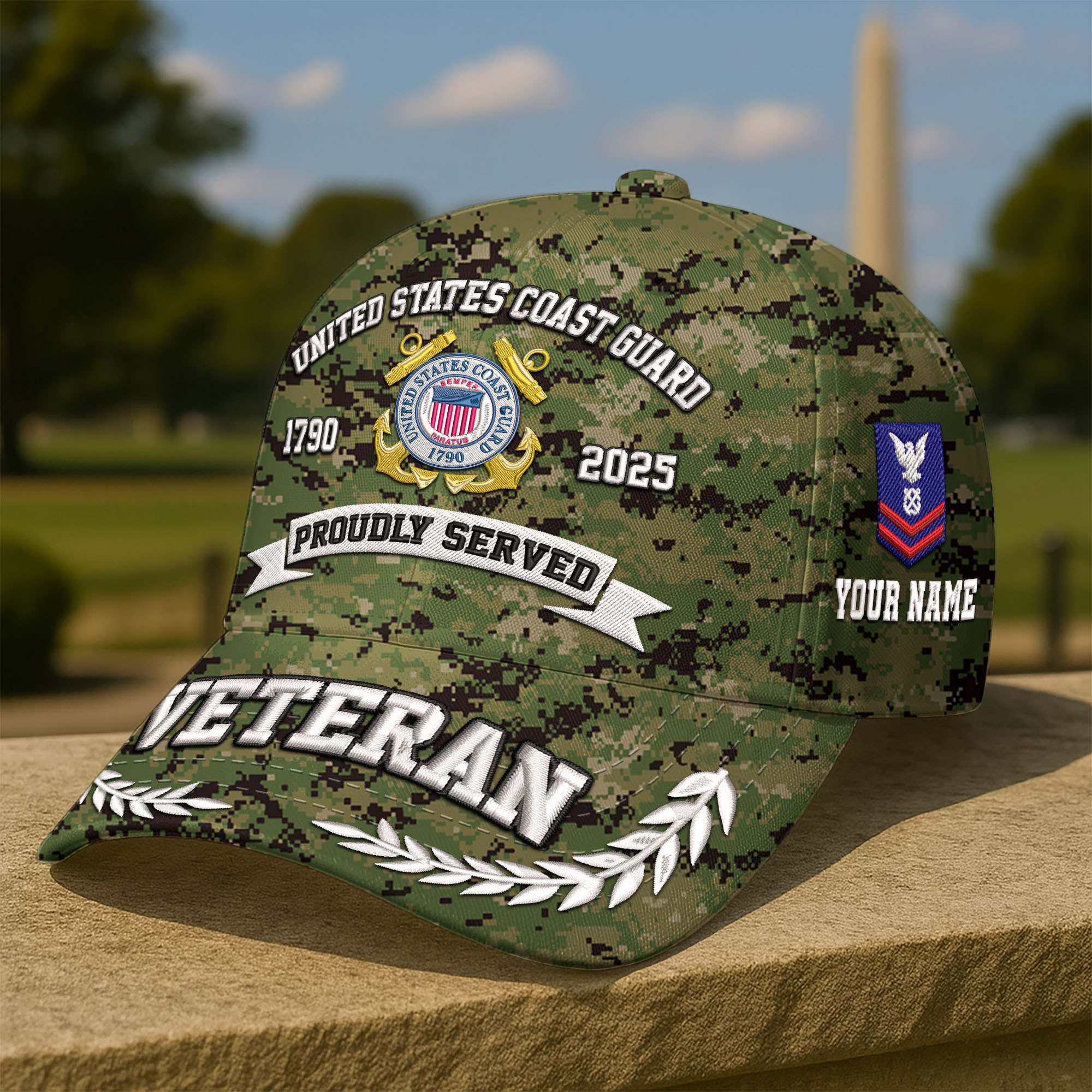 Premium Custom USCG Embroidered Hat VPVC308609, Gifts For Coast Guard Veteran, Gifts On Father's Day, Veterans Day.