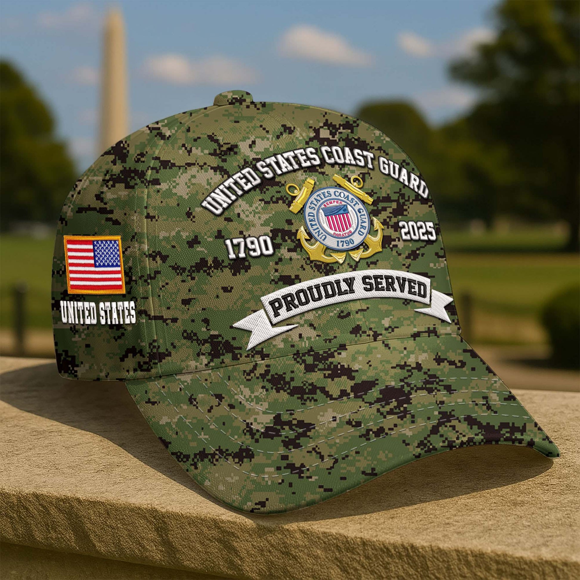 Premium Custom USCG Embroidered Hat VPVC308609, Gifts For Coast Guard Veteran, Gifts On Father's Day, Veterans Day.