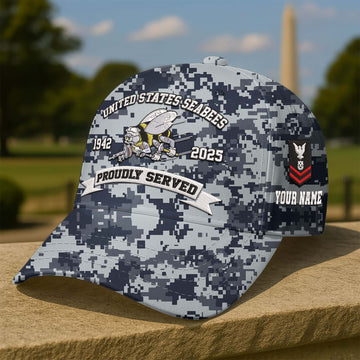 Premium Custom US Seabees Embroidered Hat VPVC308613, Gifts For Seabees Veteran, Gifts On Father's Day, Veterans Day.