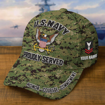 Premium Custom US Navy Embroidered Hat VPVC308705, Gifts For Navy Veteran, Gifts On Father's Day, Veterans Day.