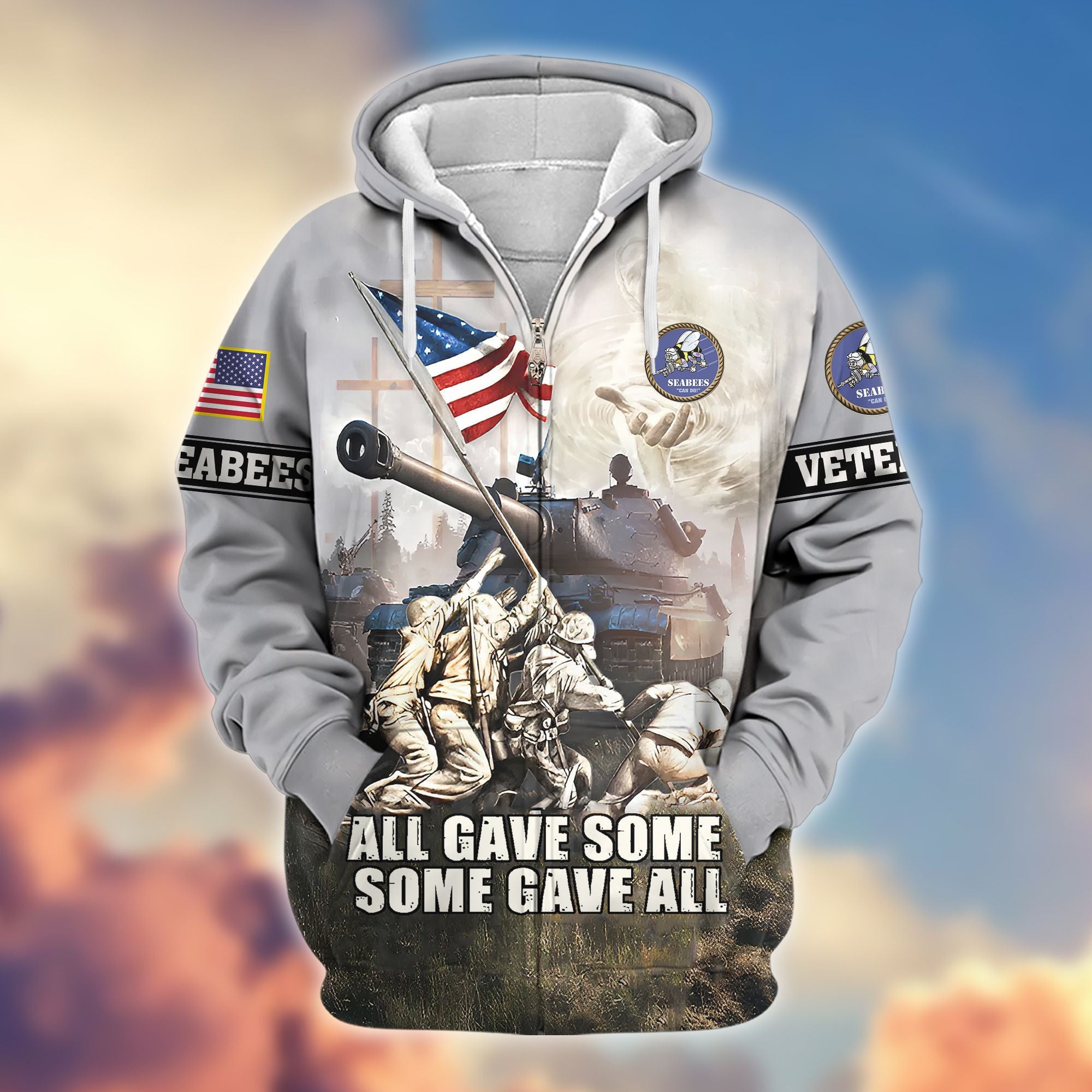 Premium US Seabees Zip Hoodie VPVC607809, Gifts For Seabees Veteran, Gifts On Father's Day, Veterans Day.