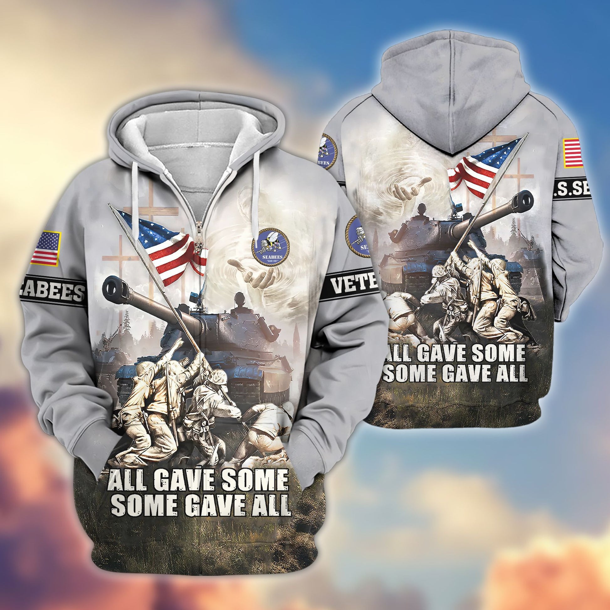 Premium US Seabees Zip Hoodie VPVC607809, Gifts For Seabees Veteran, Gifts On Father's Day, Veterans Day.