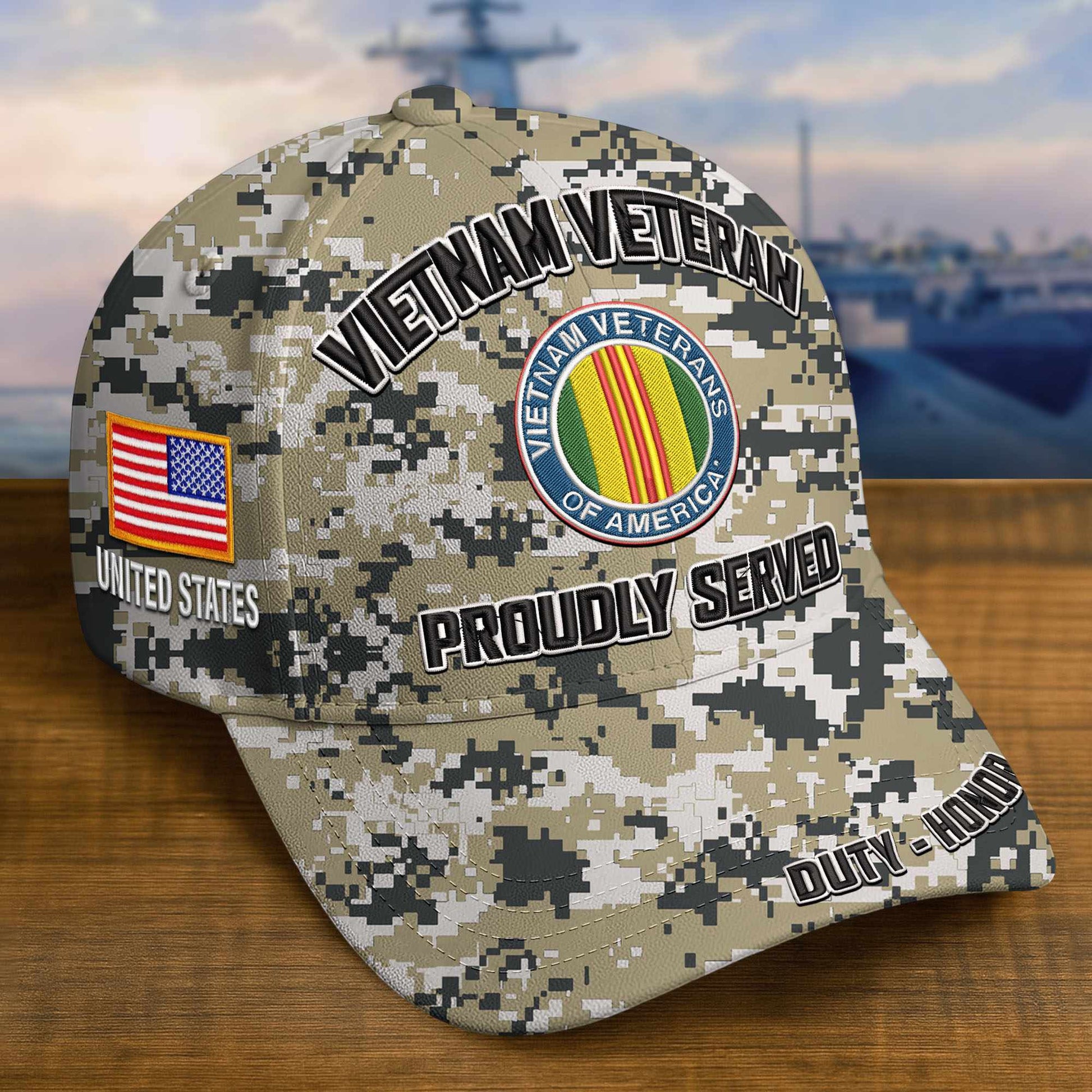 Premium Custom Vietnam Veteran Embroidered Hat VPVC308711, Gifts For Vietnam Veteran, Gifts On Father's Day, Veterans Day.