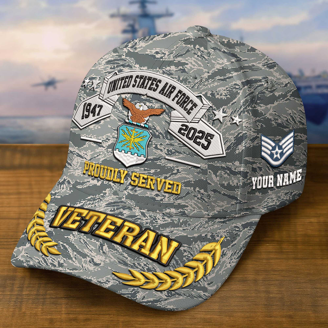 Premium Custom USAF Embroidered Hat VPVC308808, Gifts For Air Force Veteran, Gifts On Father's Day, Veterans Day.