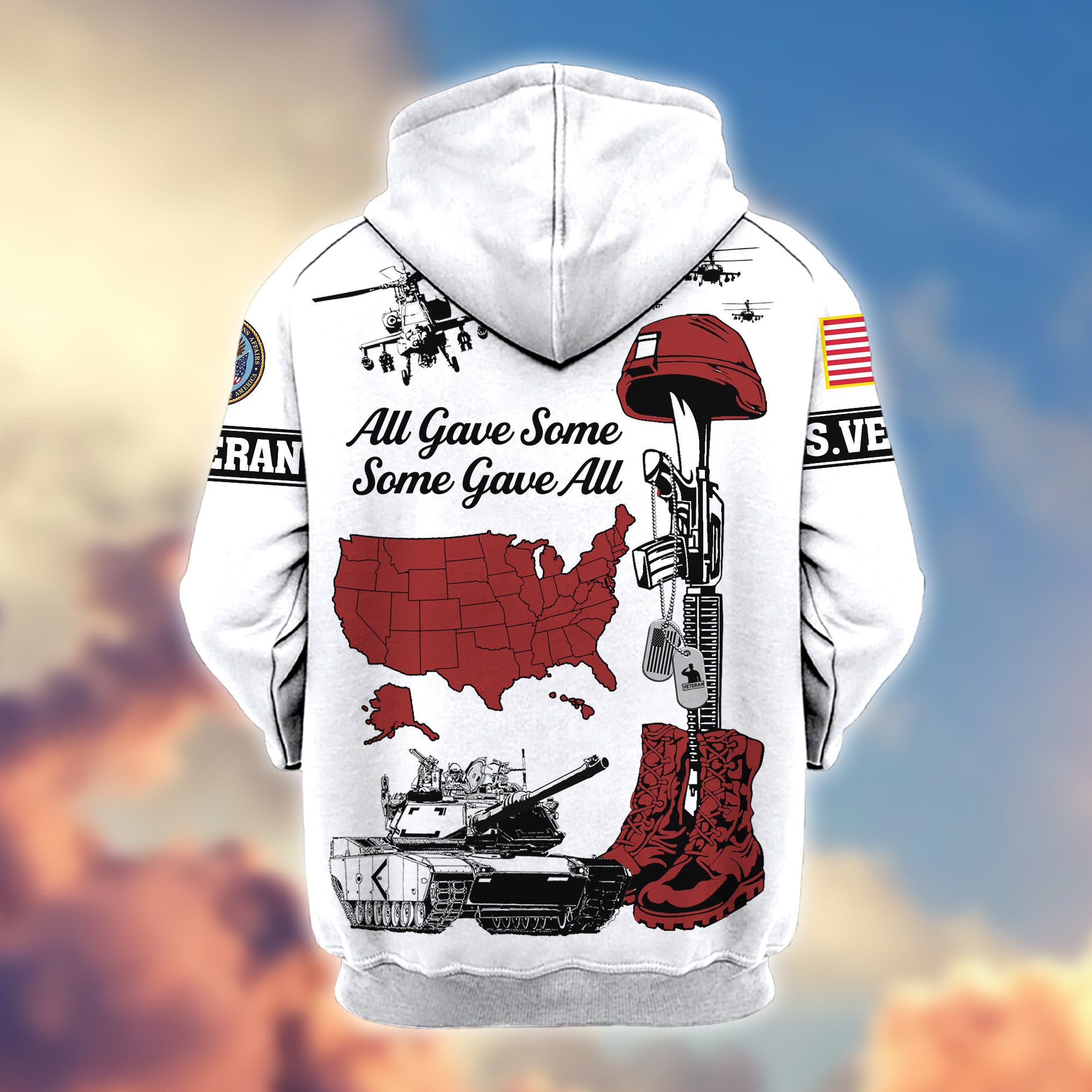 Premium US Veteran Zip Hoodie VPVC607907, Gifts For US Veteran, Gifts On Father's Day, Veterans Day.