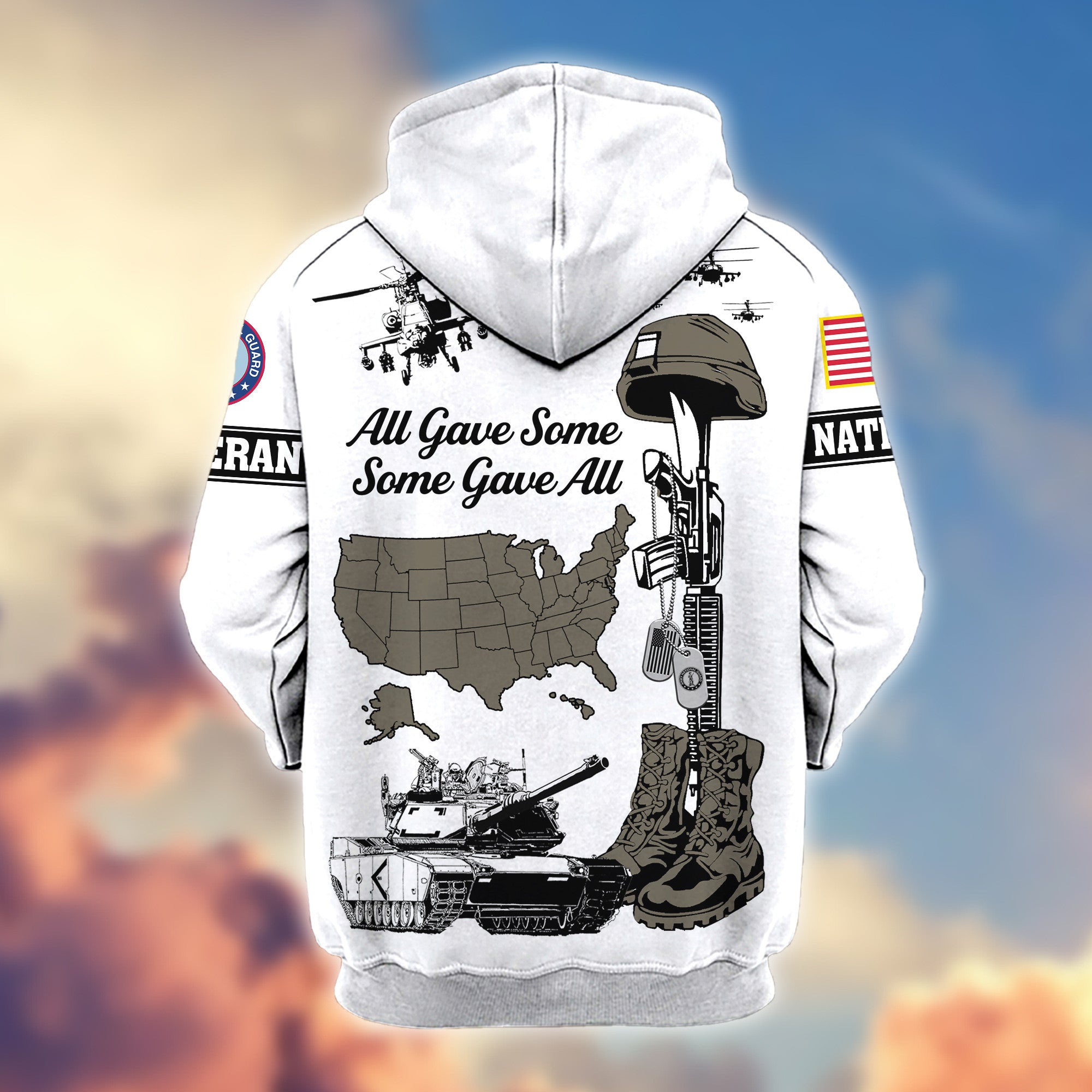 Premium US Army National Guard Zip Hoodie VPVC607908, Gifts For Army National Guard Veteran, Gifts On Father's Day, Veterans Day.