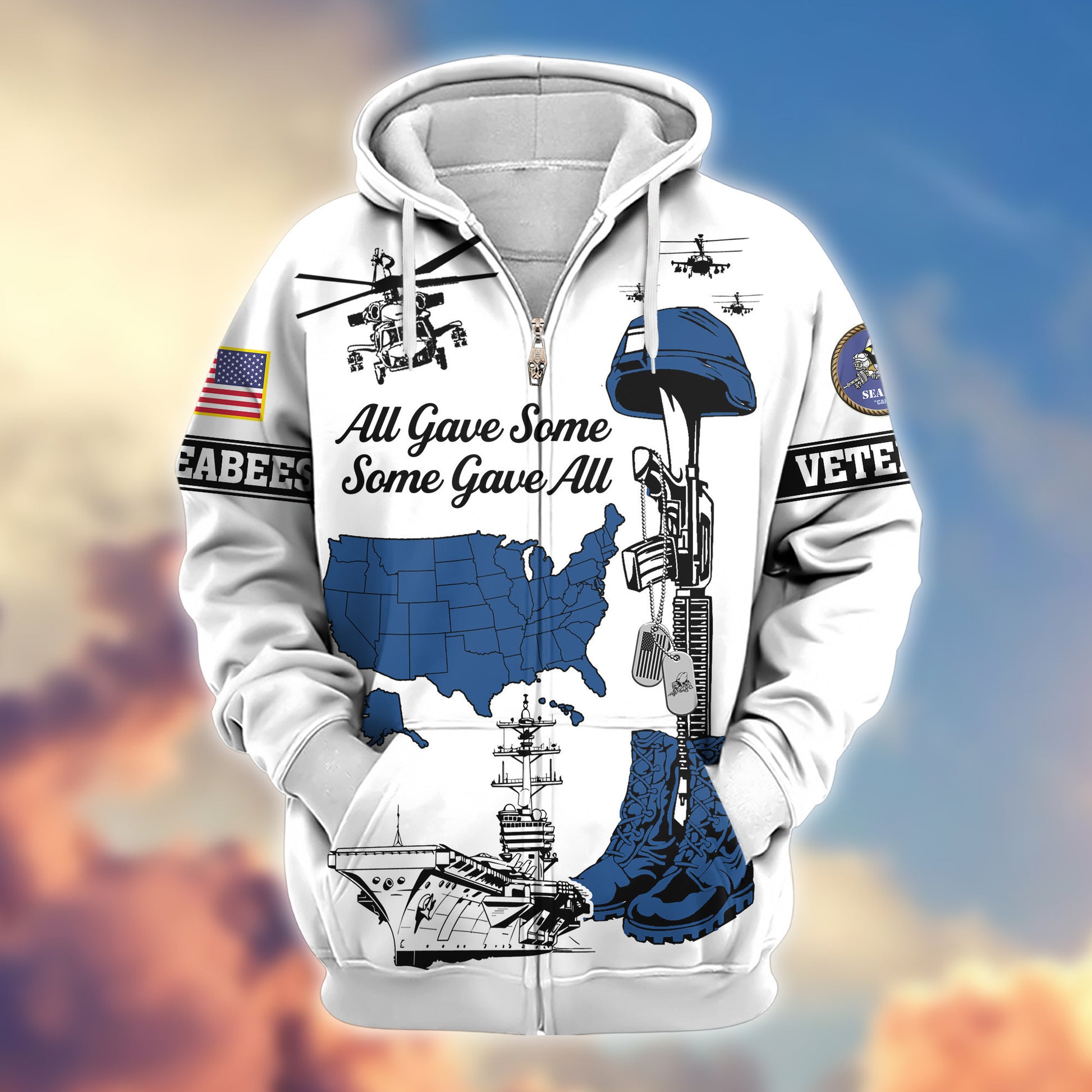 Premium US Seabees Zip Hoodie VPVC607909, Gifts For Seabees Veteran, Gifts On Father's Day, Veterans Day.