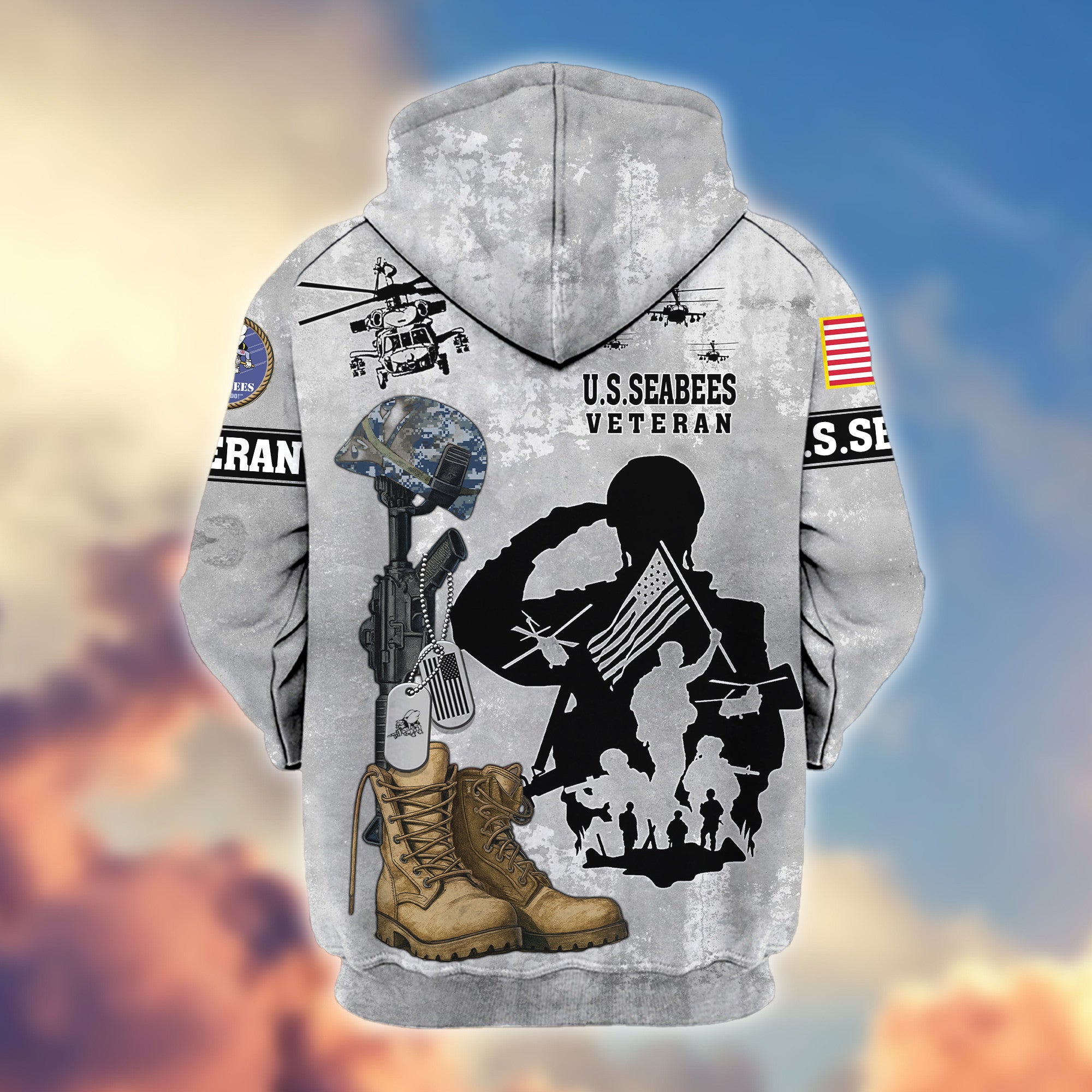 Premium US Seabees Zip Hoodie VPVC608009, Gifts For Seabees Veteran, Gifts On Father's Day, Veterans Day.