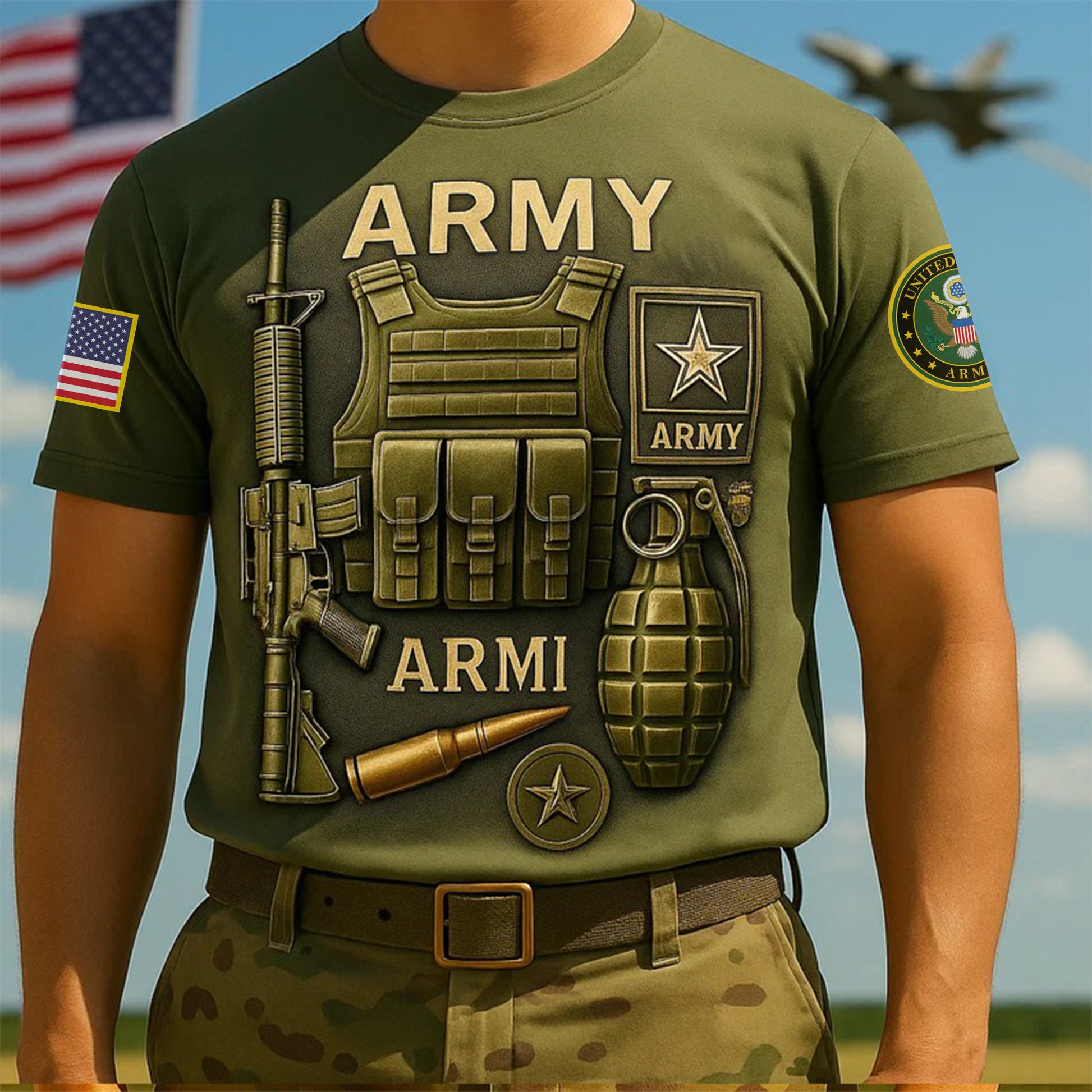 Premium 250th Anniversary Of The Army T-Shirt VPVC930015, Gifts For Army Veteran, Gifts On Father's Day, Veterans Day.