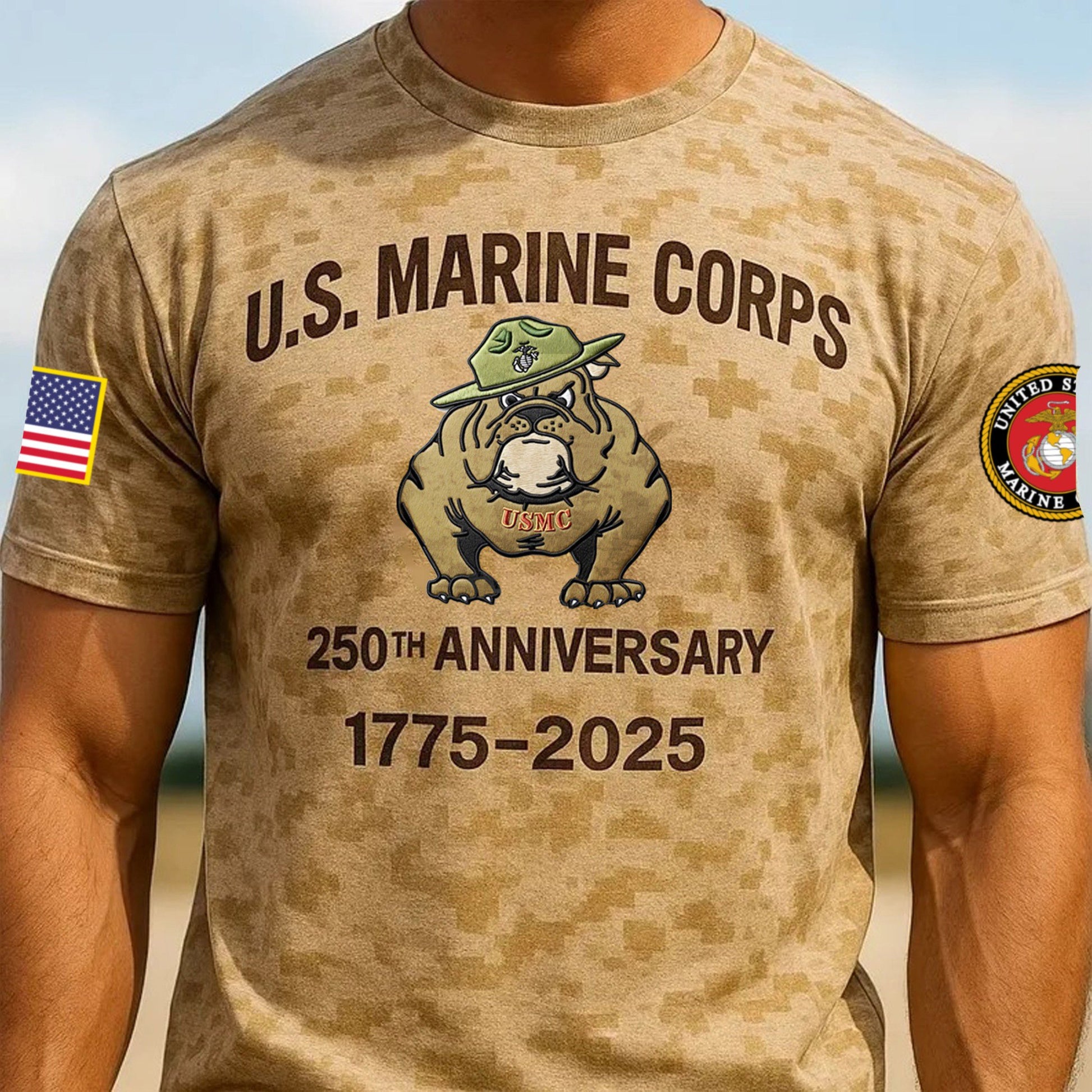 Premium USMC T-Shirt VPVC930026, 250th Anniversary Marine Corps Shirt, Gifts For Marine Veteran, Gifts On Father's Day, Veterans Day.