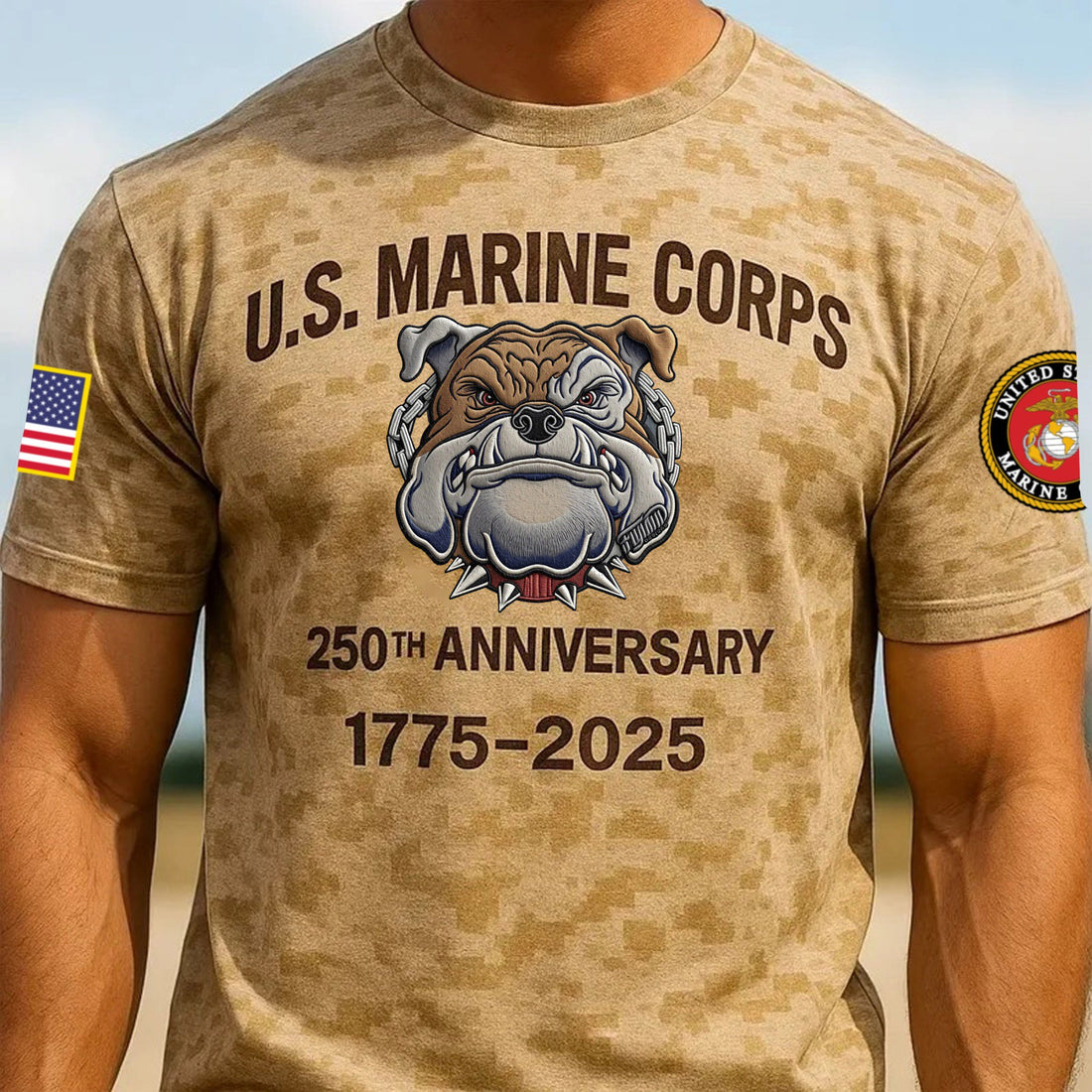 Premium USMC T-Shirt VPVC930029, 250th Anniversary Marine Corps Shirt, Gifts For Marine Veteran, Gifts On Father's Day, Veterans Day.