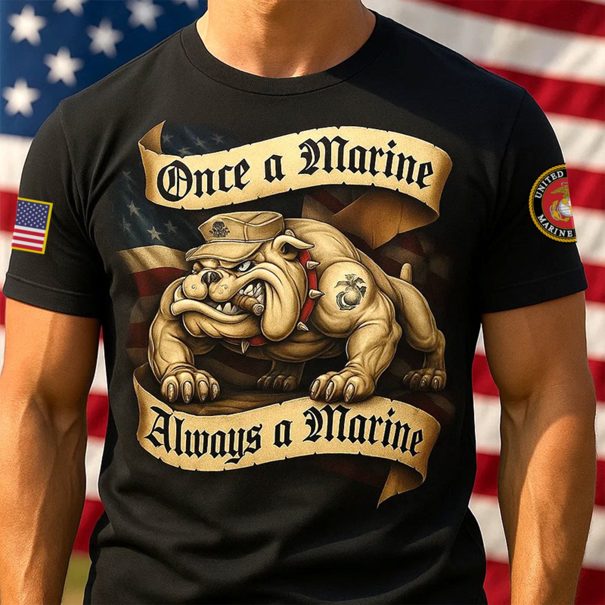 Premium USMC T-Shirt VPVC930030, 250th Anniversary Marine Corps Shirt, Gifts For Marine Veteran, Gifts On Father's Day, Veterans Day.