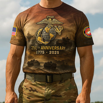 Premium USMC T-Shirt VPVC930040, 250th Anniversary Marine Corps Shirt, Gifts For Marine Veteran, Gifts On Father's Day, Veterans Day.