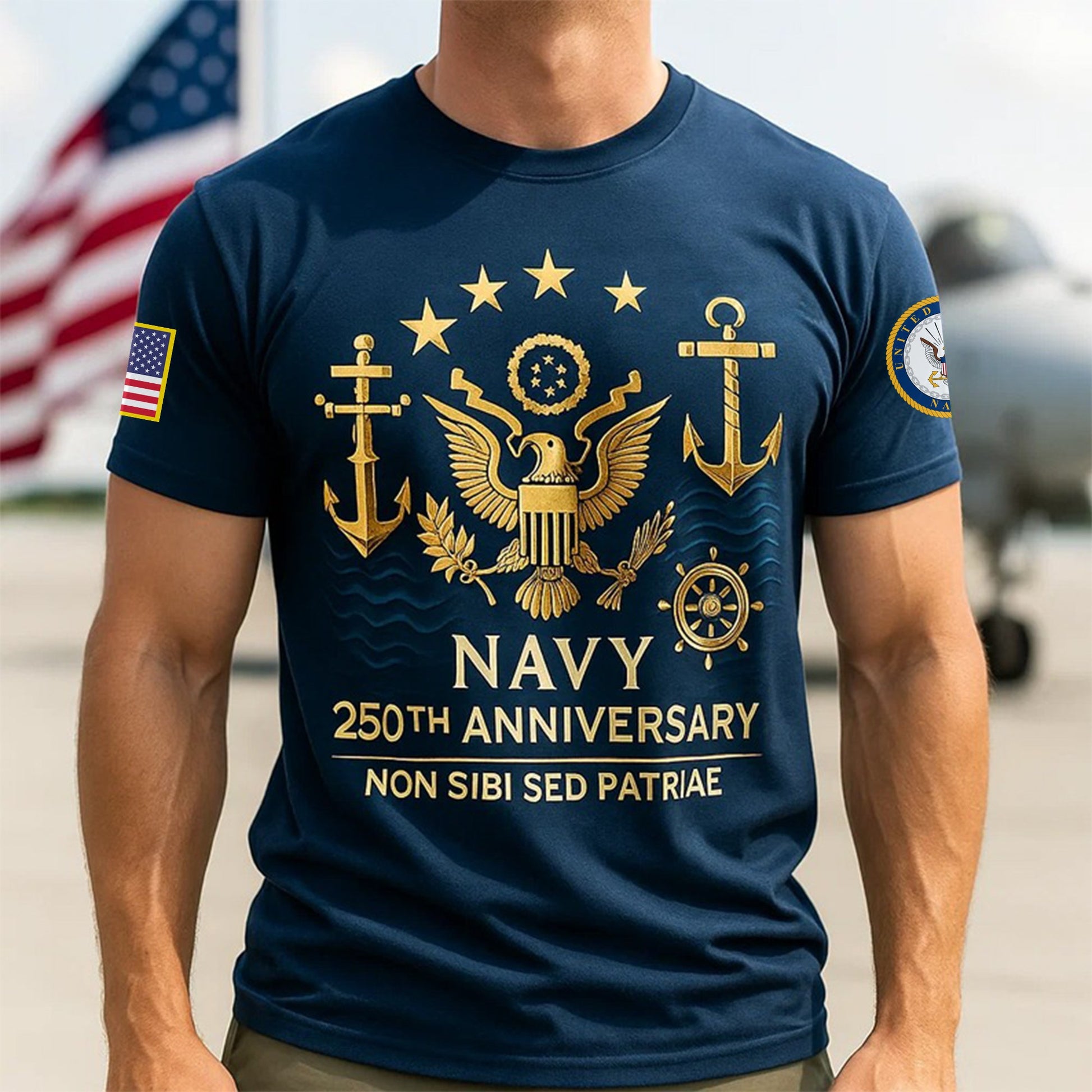 Premium US Navy T-Shirt VPVC930065, 250th Anniversary Navy Shirt, Gifts For Navy Veteran, Gifts On Father's Day, Veterans Day.