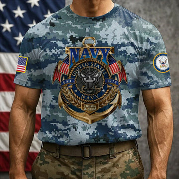 Premium US Navy T-Shirt VPVC930072, 250th Anniversary Navy Shirt, Gifts For Navy Veteran, Gifts On Father's Day, Veterans Day.