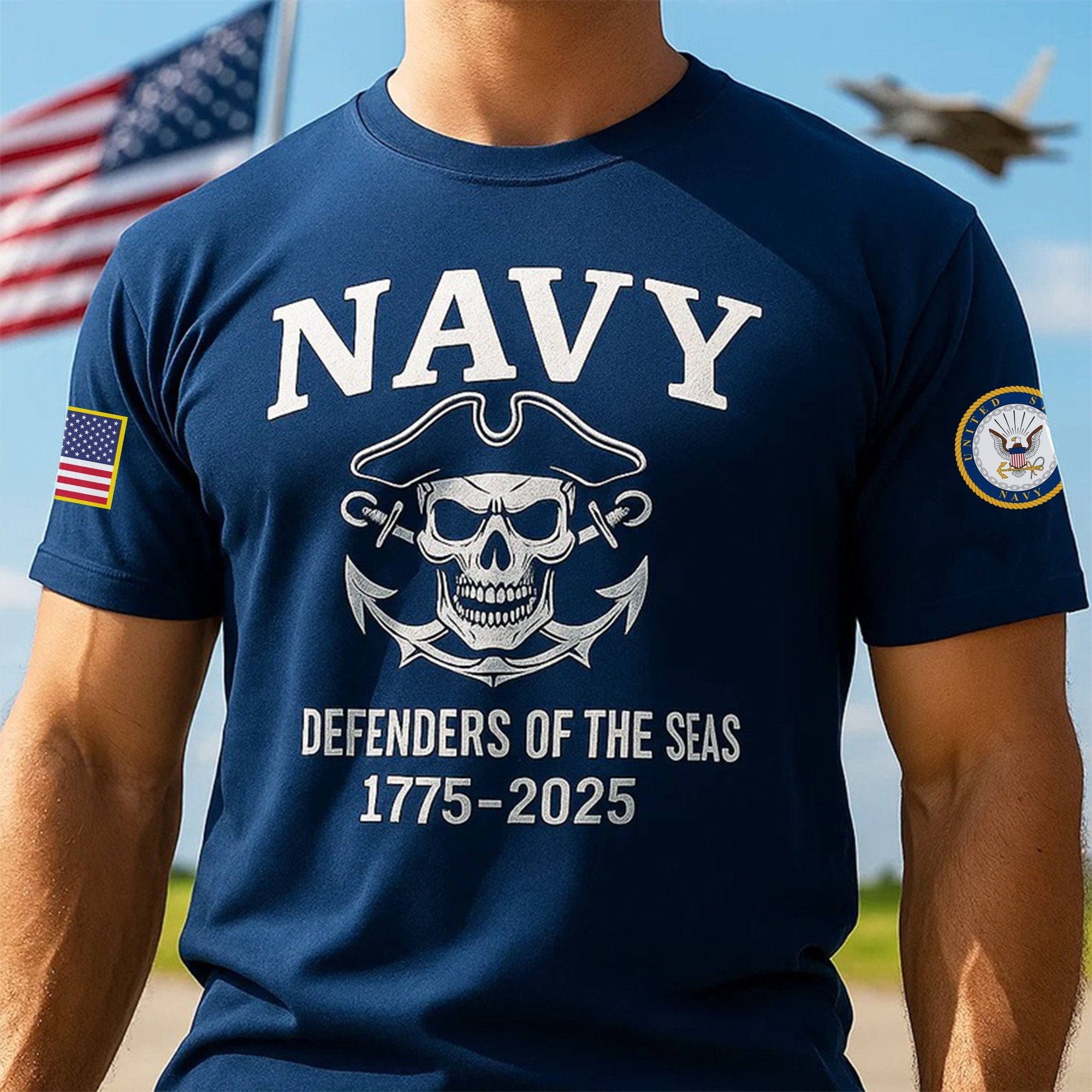 Premium US Navy T-Shirt VPVC930087, 250th Anniversary Navy Shirt, Gifts For Navy Veteran, Gifts On Father's Day, Veterans Day.