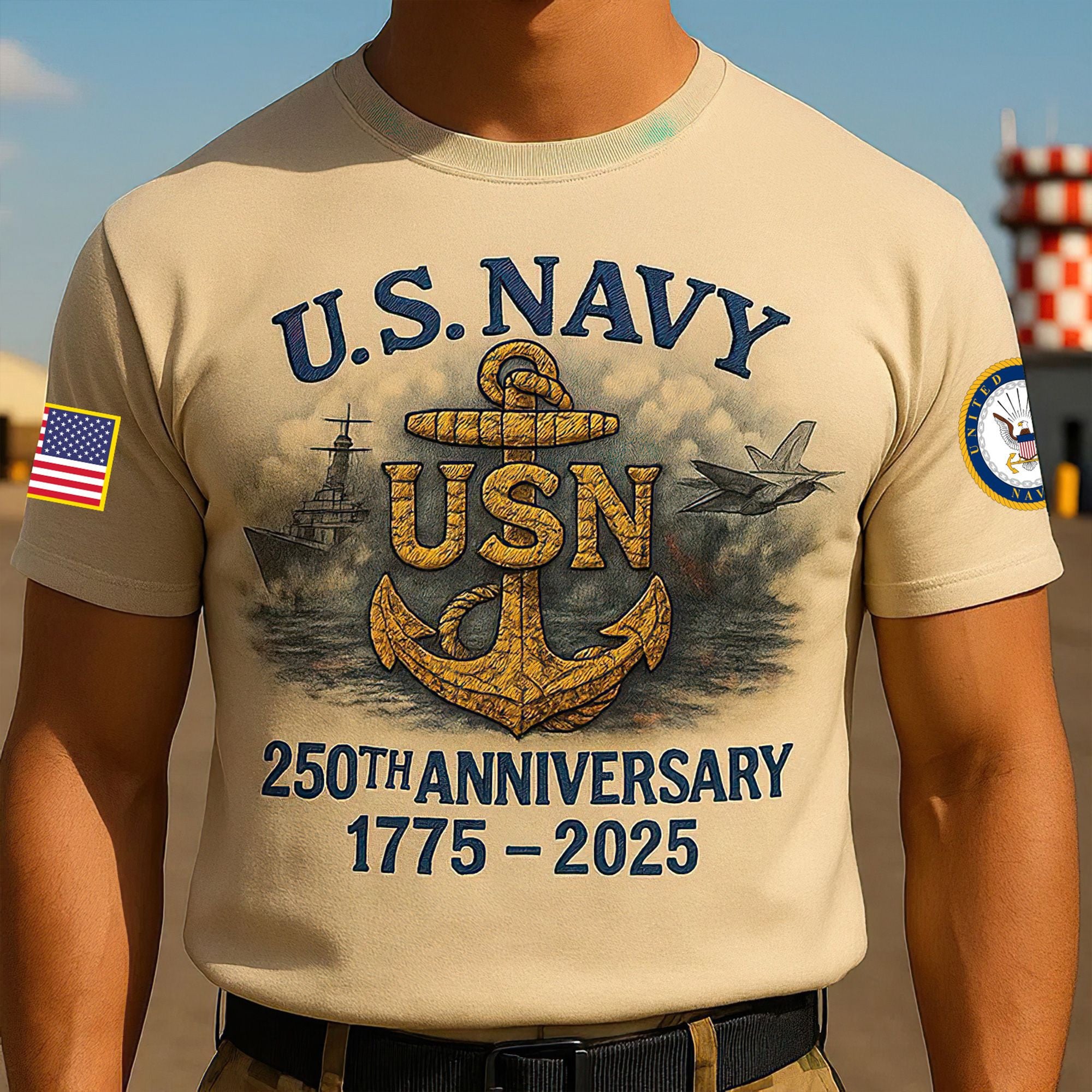 Premium US Navy T-Shirt VPVC930117, 250th Anniversary Navy Shirt, Gifts For Navy Veteran, Gifts On Father's Day, Veterans Day.
