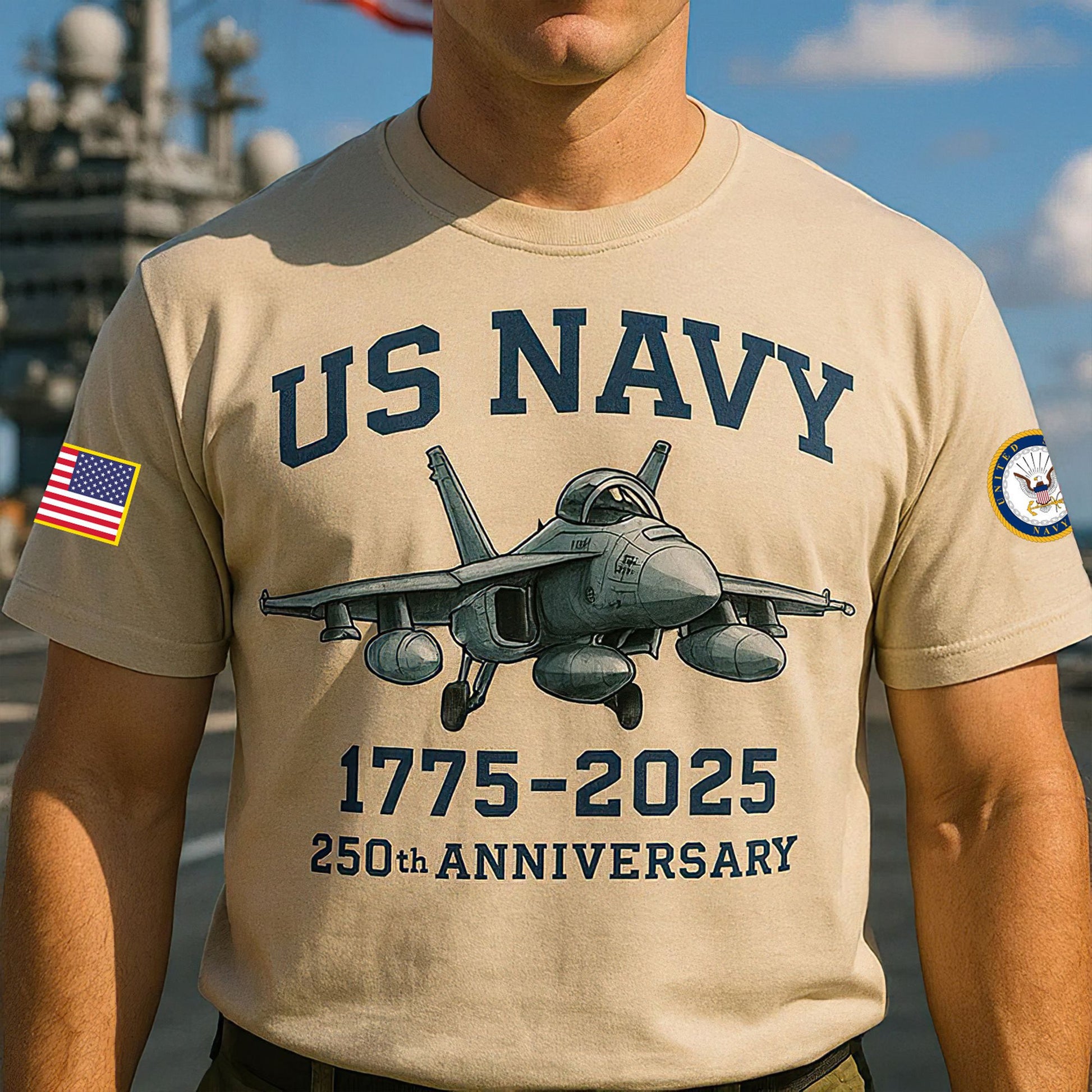 Premium US Navy T-Shirt VPVC930119, 250th Anniversary Navy Shirt, Gifts For Navy Veteran, Gifts On Father's Day, Veterans Day.