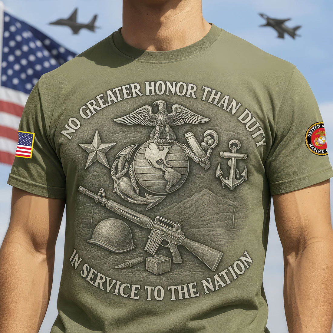 Premium USMC T-Shirt VPVC930126, 250th Anniversary Marine Corps Shirt, Gifts For Marine Veteran, Gifts On Father's Day, Veterans Day.