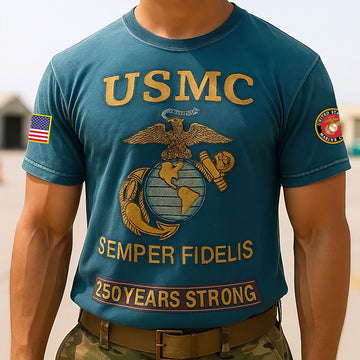 Premium USMC T-Shirt VPVC930138, 250th Anniversary Marine Corps Shirt, Gifts For Marine Veteran, Gifts On Father's Day, Veterans Day.