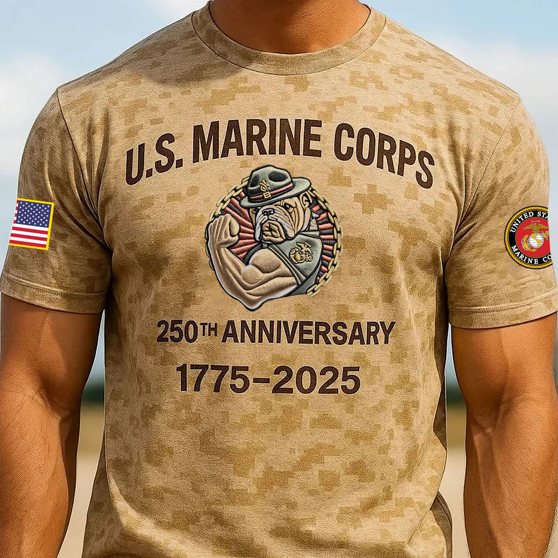 Premium USMC T-Shirt VPVC930152, 250th Anniversary Marine Corps Shirt, Gifts For Marine Veteran, Gifts On Father's Day, Veterans Day.