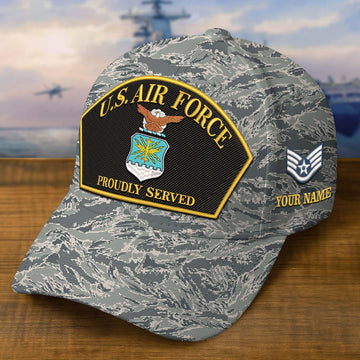Premium Custom USAF Embroidered Hat VPVC309008, Gifts For Air Force Veteran, Gifts On Father's Day, Veterans Day.