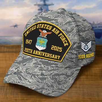 Premium Custom USAF Embroidered Hat VPVC309108, Gifts For Air Force Veteran, Gifts On Father's Day, Veterans Day.