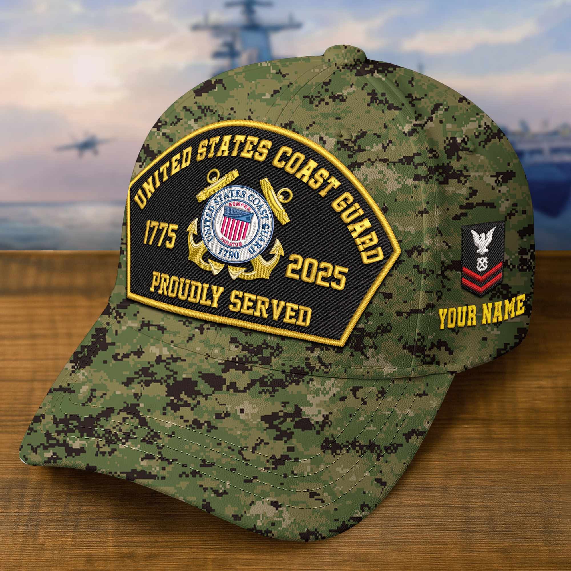 Premium Custom USCG Embroidered Hat VPVC309109, Gifts For Coast Guard Veteran, Gifts On Father's Day, Veterans Day.