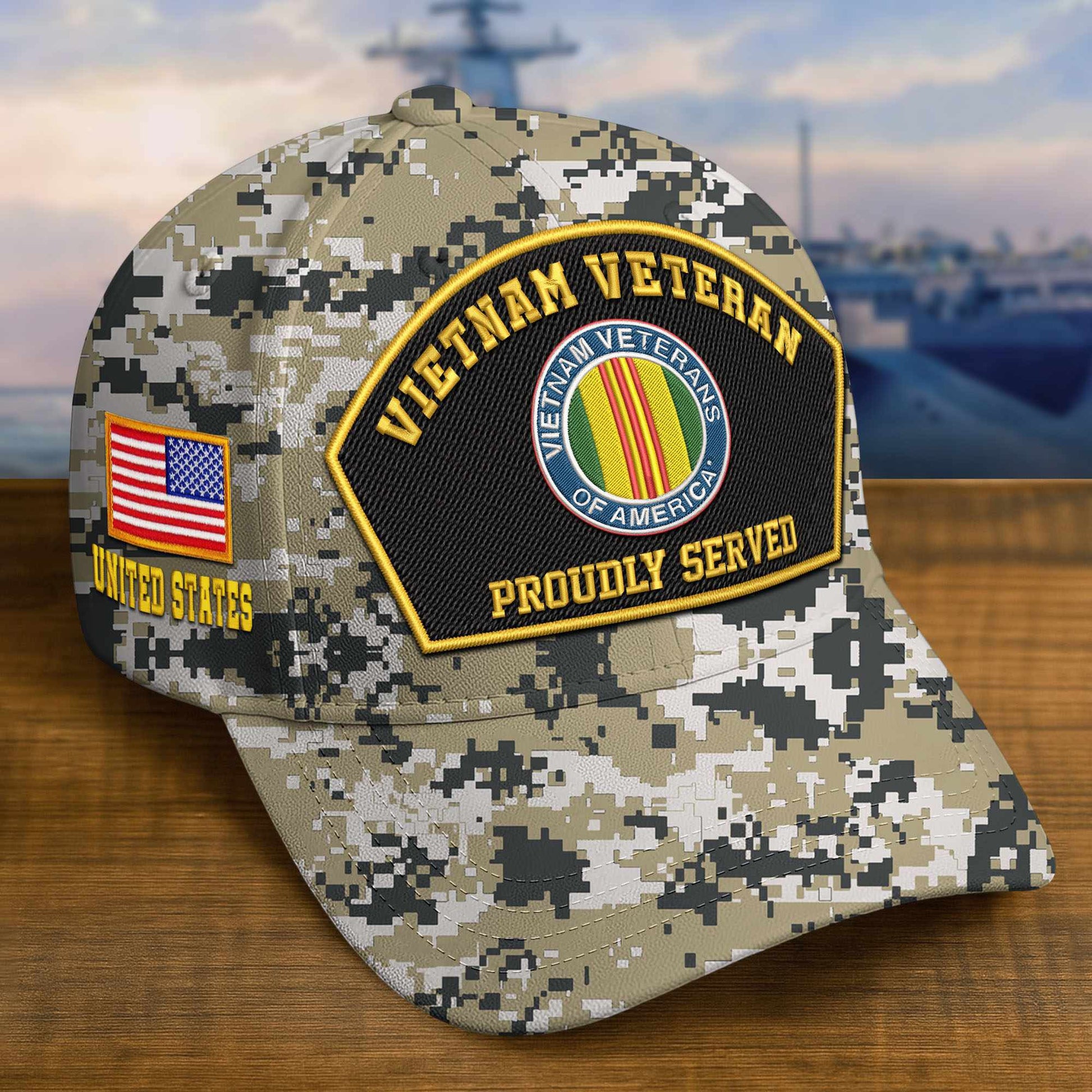 Premium Custom Vietnam Veteran Embroidered Hat VPVC309111, Gifts For Vietnam Veteran, Gifts On Father's Day, Veterans Day.