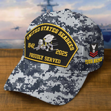 Premium Custom US Seabees Embroidered Hat VPVC309113, Gifts For Seabees Veteran, Gifts On Father's Day, Veterans Day.