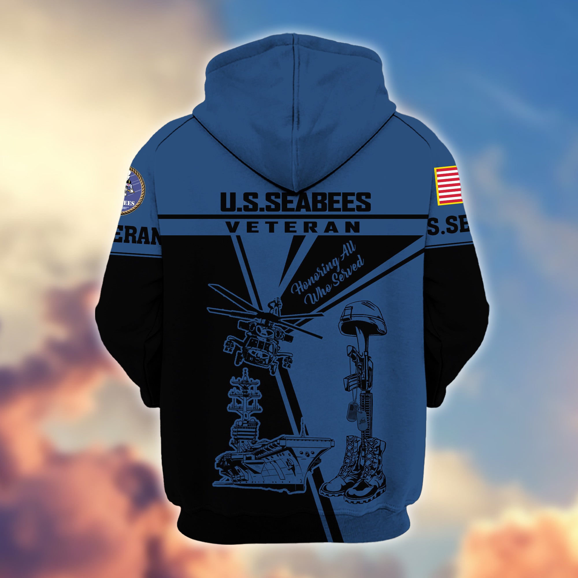 Premium US Seabees Zip Hoodie VPVC608209, Gifts For Seabees Veteran, Gifts On Father's Day, Veterans Day.