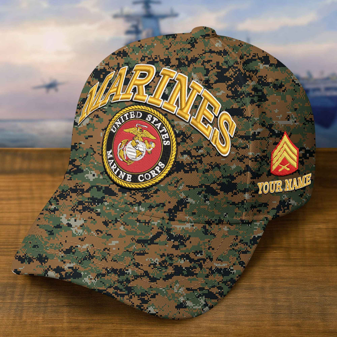Premium Custom USMC Embroidered Hat VPVC309206, Gifts For Marine Veteran, Gifts On Father's Day, Veterans Day.