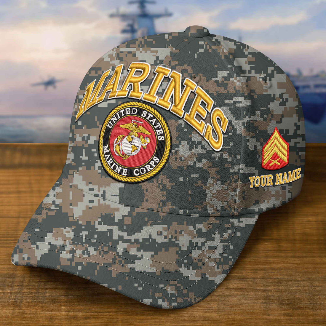 Premium Custom USMC Embroidered Hat VPVC309207, Gifts For Marine Veteran, Gifts On Father's Day, Veterans Day.
