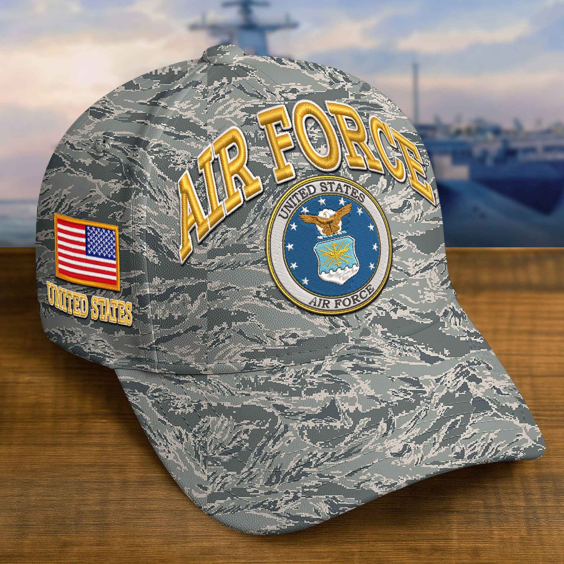 Premium Custom USAF Embroidered Hat VPVC309208, Gifts For Air Force Veteran, Gifts On Father's Day, Veterans Day.
