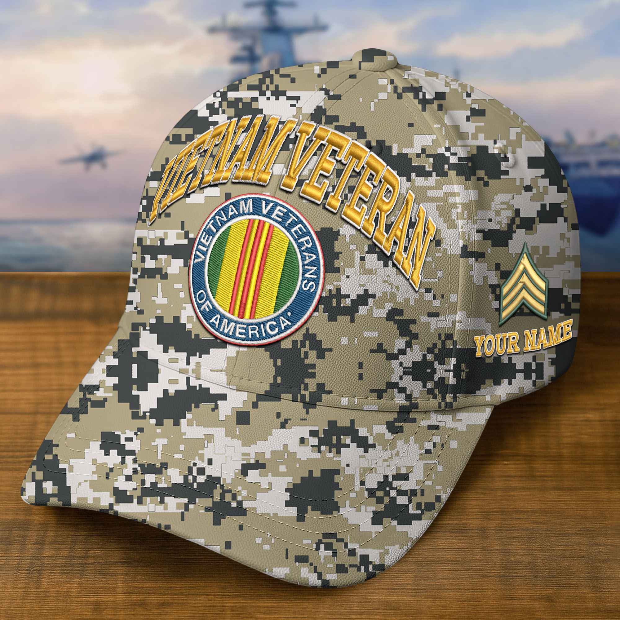 Premium Custom Vietnam Veteran Embroidered Hat VPVC309211, Gifts For Vietnam Veteran, Gifts On Father's Day, Veterans Day.
